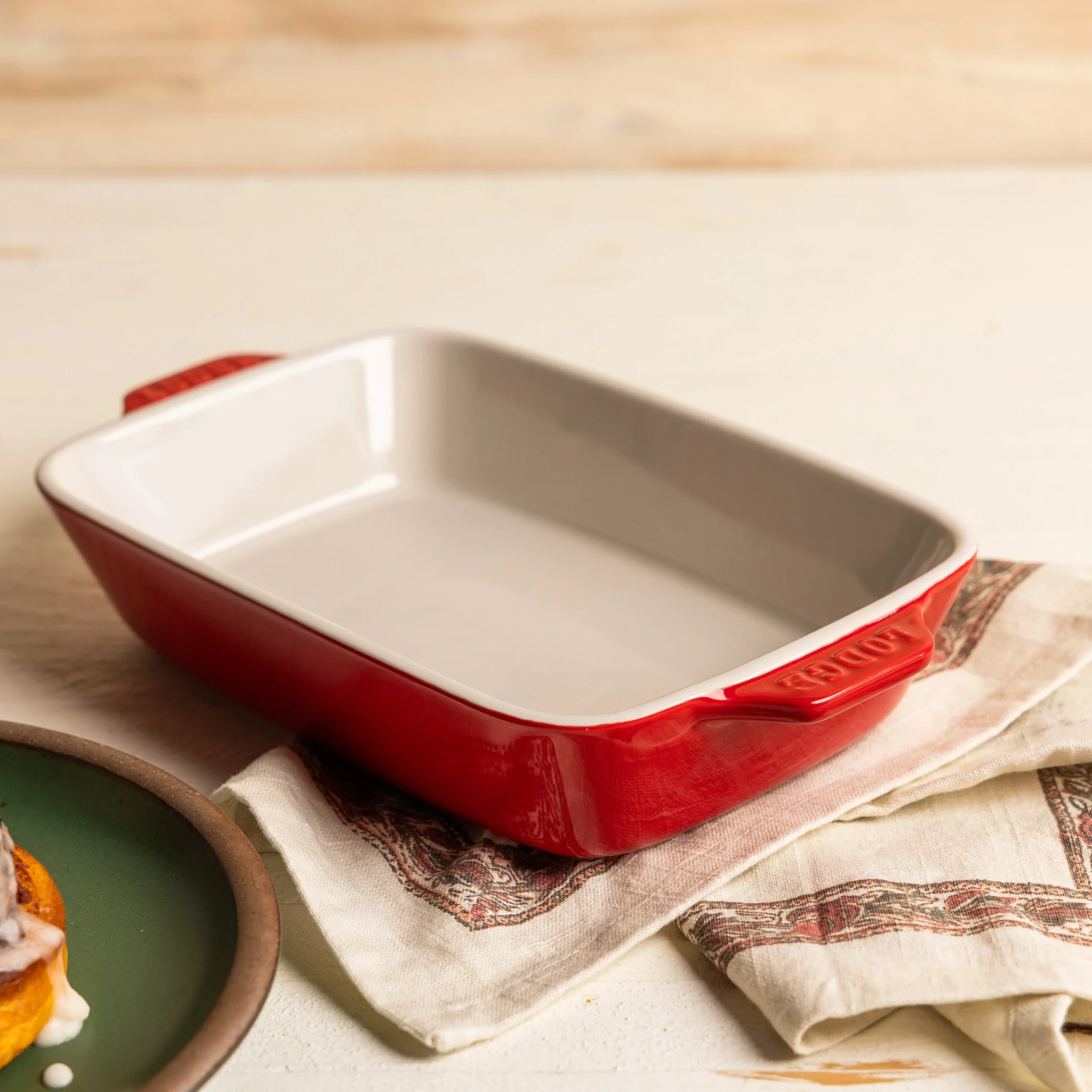 Small Stoneware Casserole Dish, 9 x 6 Inch - Image 10