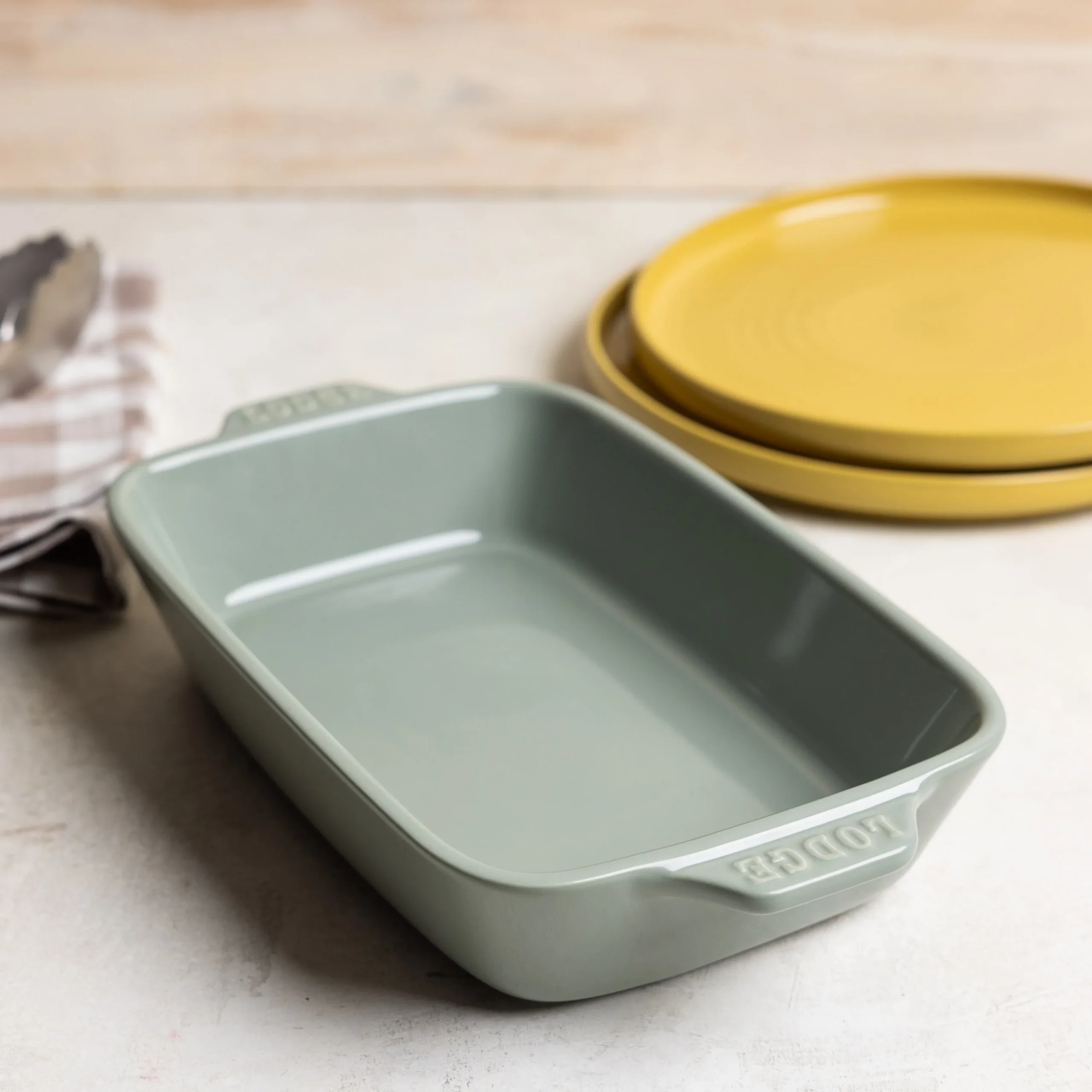 Small Stoneware Casserole Dish, 9 x 6 Inch - Image 14