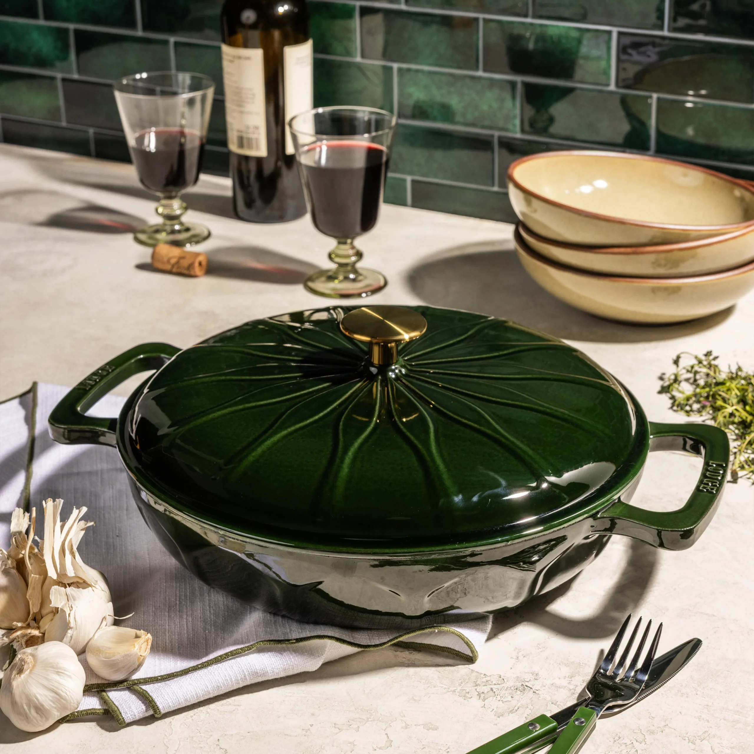Luxe 3.6 Quart Enameled Cast Iron Braiser - Image 10