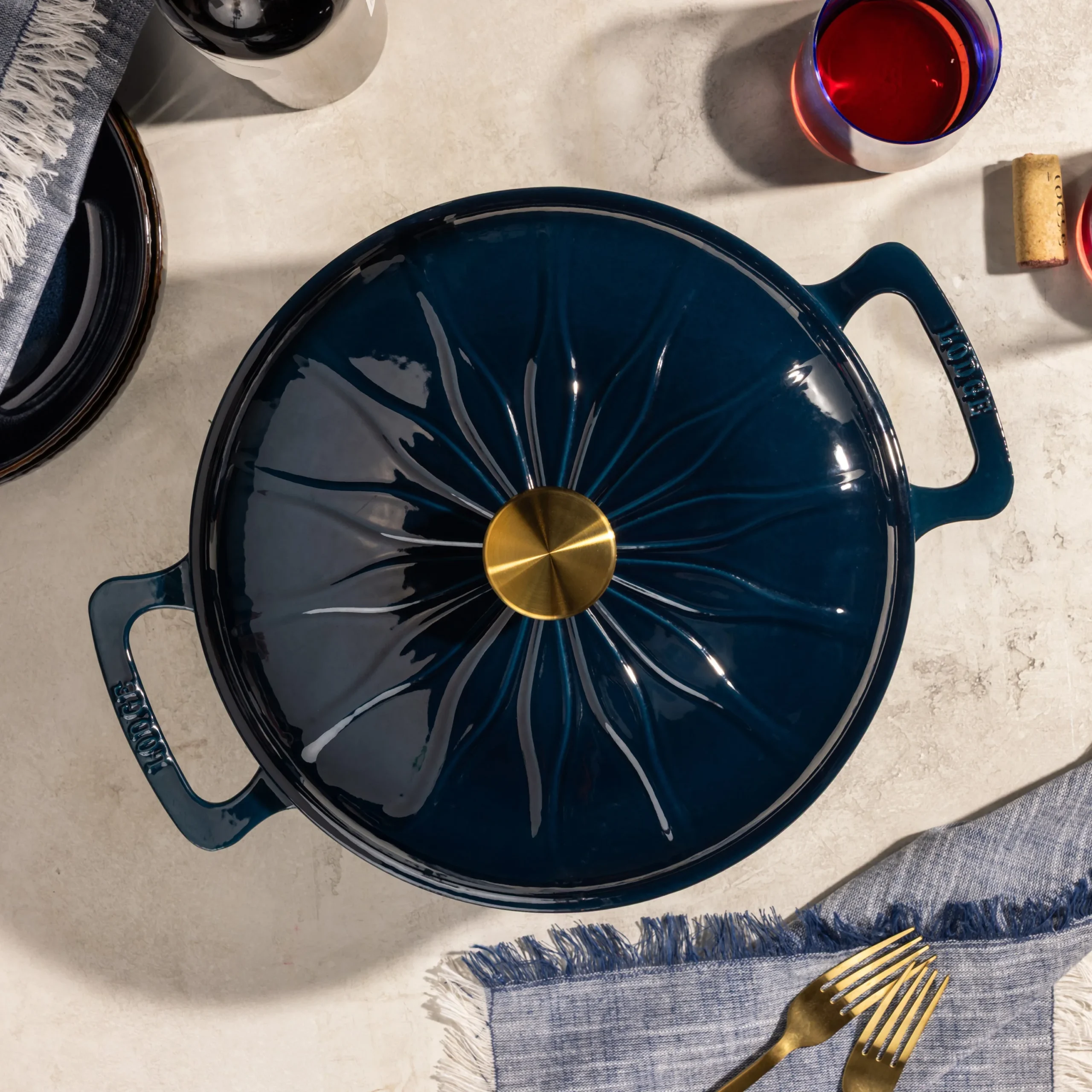 Luxe 6 Quart Enameled Cast Iron Dutch Oven - Image 21