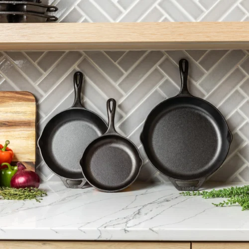 Alternative view of Chef Collection 3 Piece Skillet Set