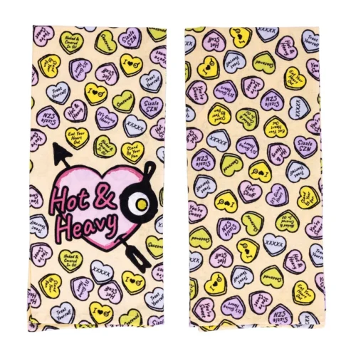 Alternative view of Conversation Heart Dish Towel