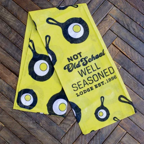 Alternative view of Not Old School Well Seasoned Lodge Dish Towel