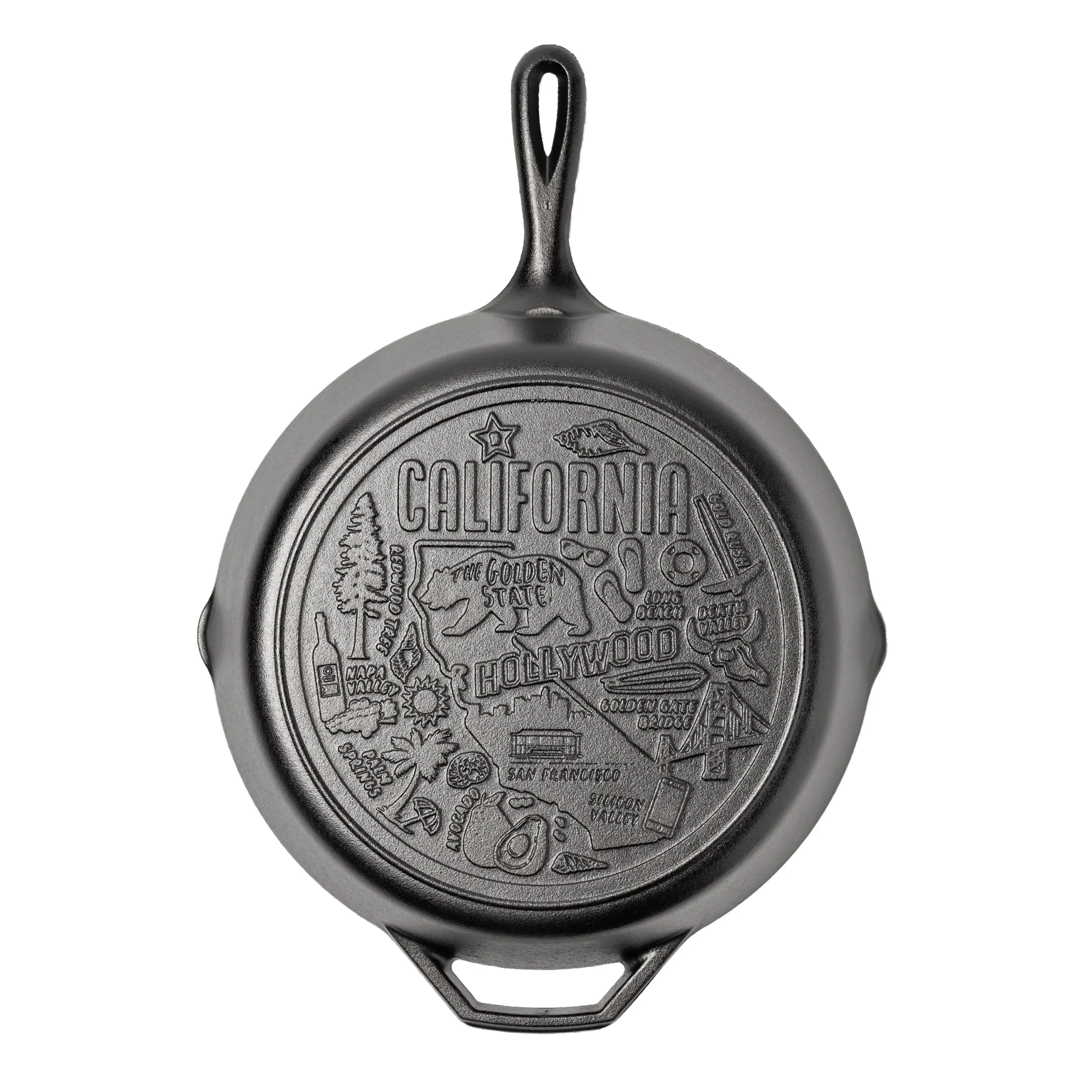 American Road Trip: 12 Inch Seasoned Cast Iron Skillet, California