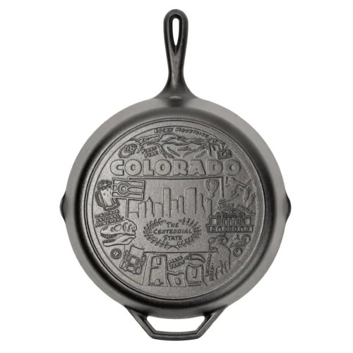 American Road Trip: 12 Inch Seasoned Cast Iron Skillet, Colorado