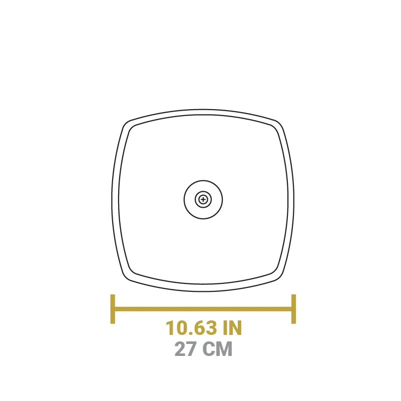 10.5 Inch Square Glass Lid - Image 4