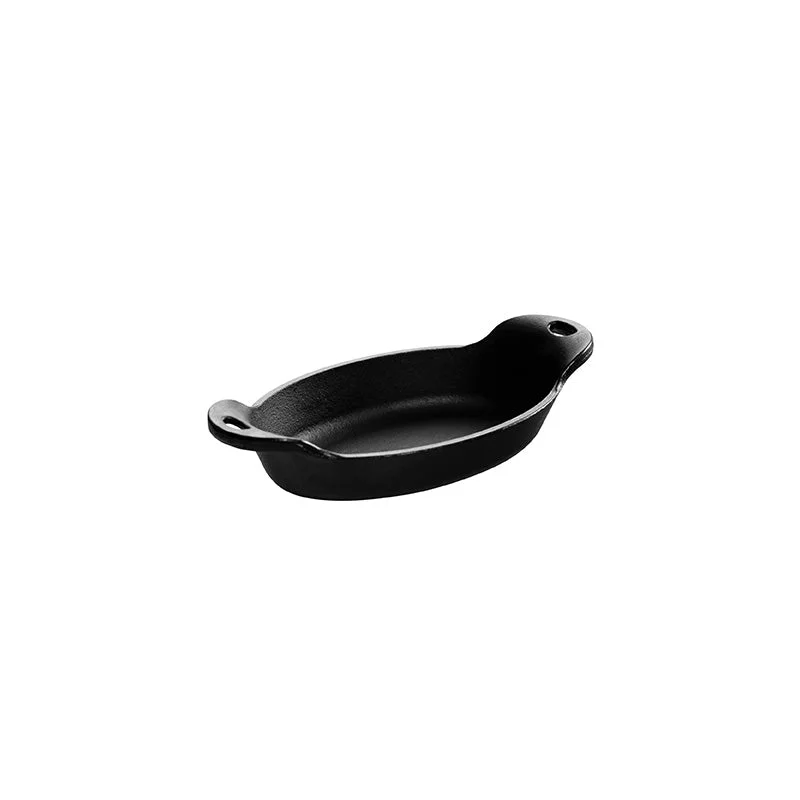 Heat-Treated 9 Ounce Oval Cast Iron Mini Server - Image 6