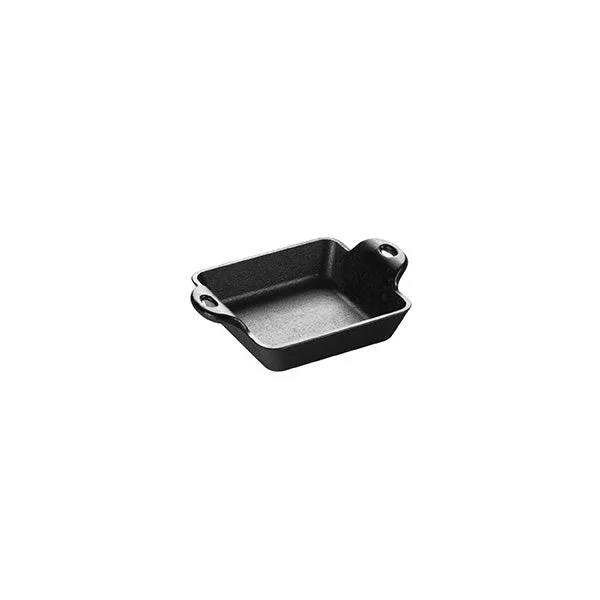 Heat-Treated 10 Ounce Square Cast Iron Mini Server - Image 7