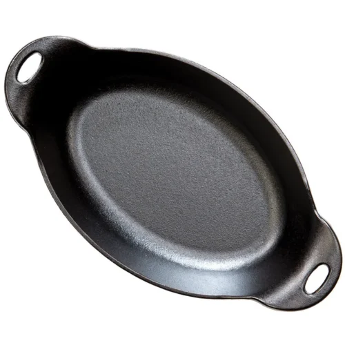 Alternative view of Heat-Treated 16 Ounce Cast Iron Oval Server