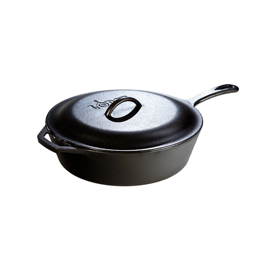 Cast Iron Covered Deep Skillet - Image 3