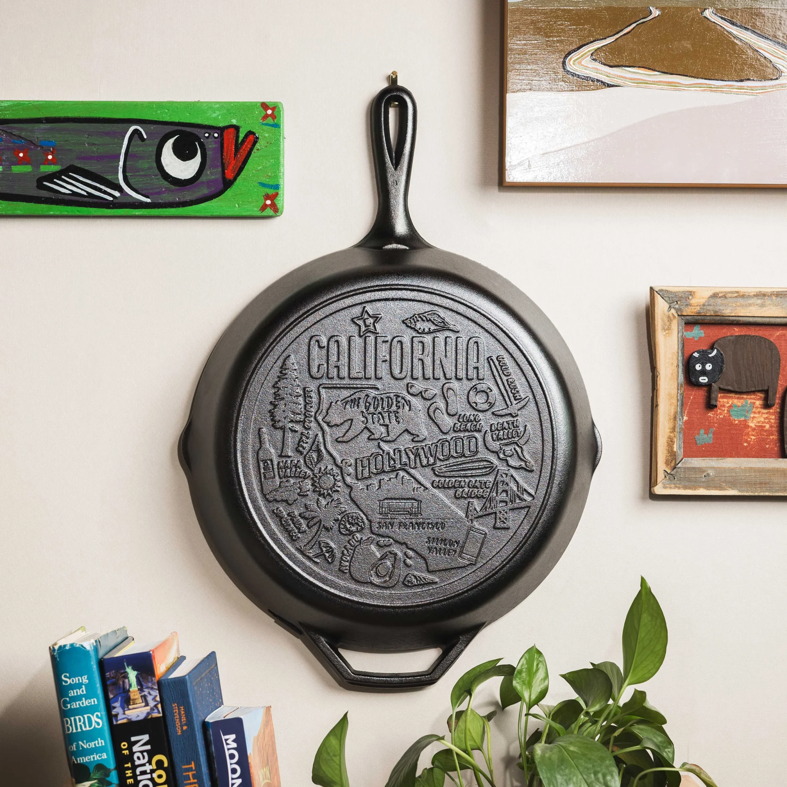 American Road Trip: 12 Inch Seasoned Cast Iron Skillet, California - Image 2