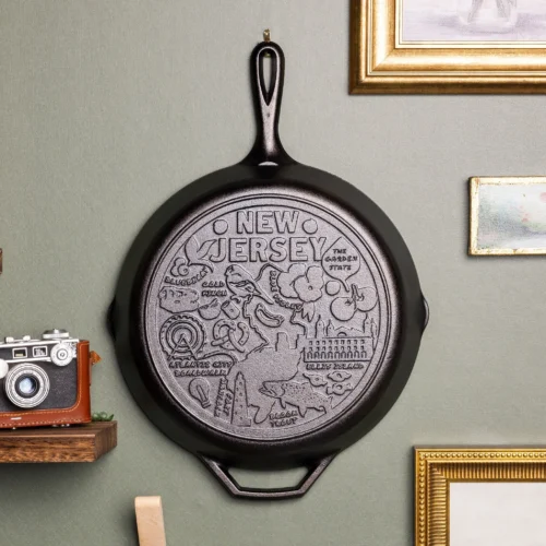 Alternative view of American Road Trip: 12 Inch Seasoned Cast Iron Skillet, New Jersey