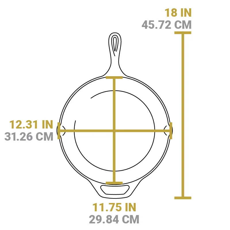 Wildlife Series™ 12 Inch Cast Iron Bear Skillet - Image 5