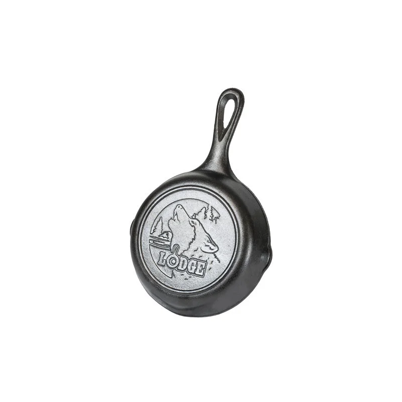 Wildlife Series™ 6.5 Inch Cast Iron Wolf Skillet - Image 2