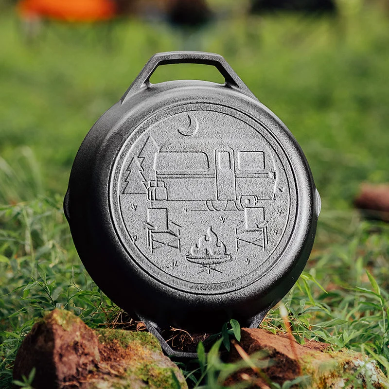 Wanderlust 10.25 Inch Cast Iron Dual Handle Camper Pan - Image 9