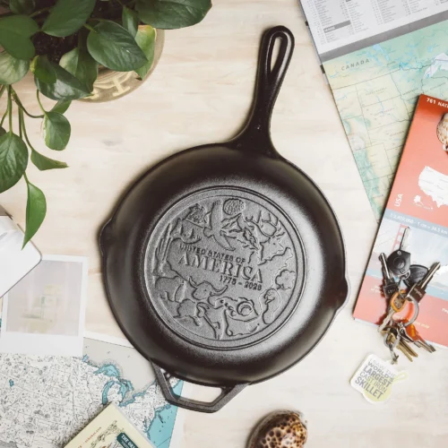 Alternative view of Lodge Chef Collection 10 Inch Seasoned Cast Iron Skillet, USA Frontier