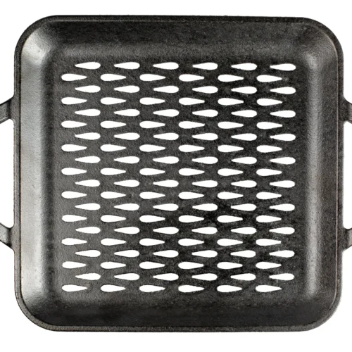 Alternative view of Chef Collection 11 Inch Cast Iron Square Grill Topper