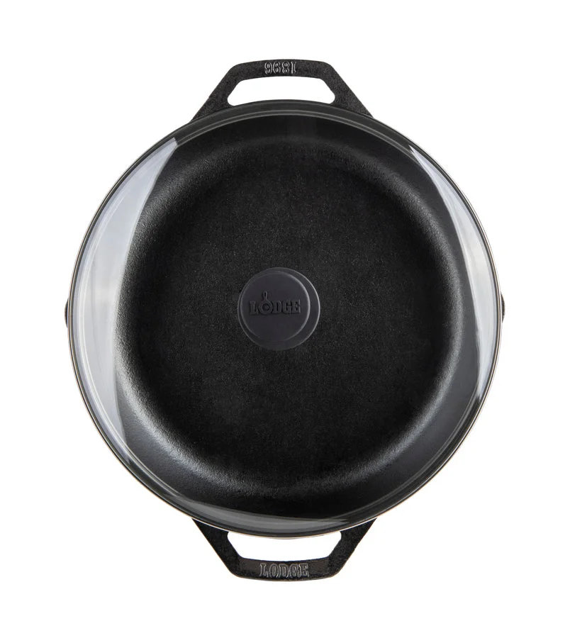 Chef Collection 12 Inch Cast Iron Everyday Pan - Image 2
