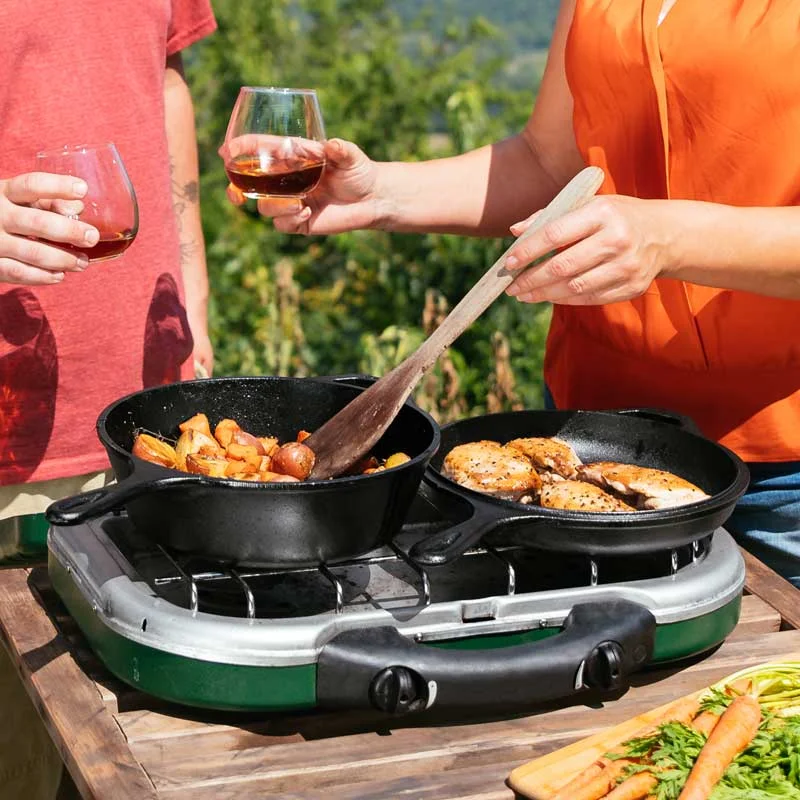 3.2 Quart Seasoned Cast Iron Combo Cooker - Image 8