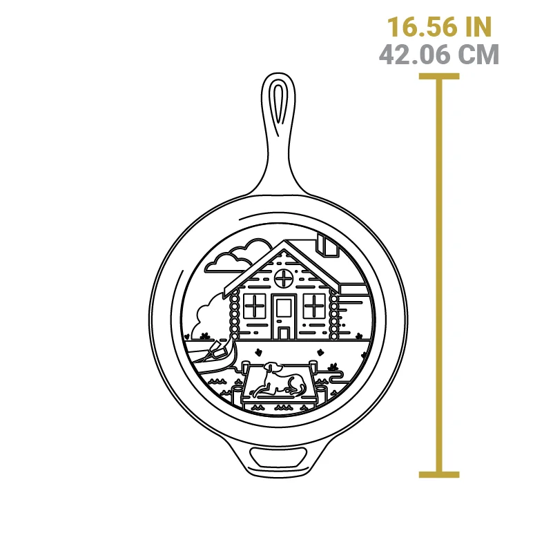 Wanderlust 3.2 Quart Cast Iron Cabin Combo Cooker - Image 6