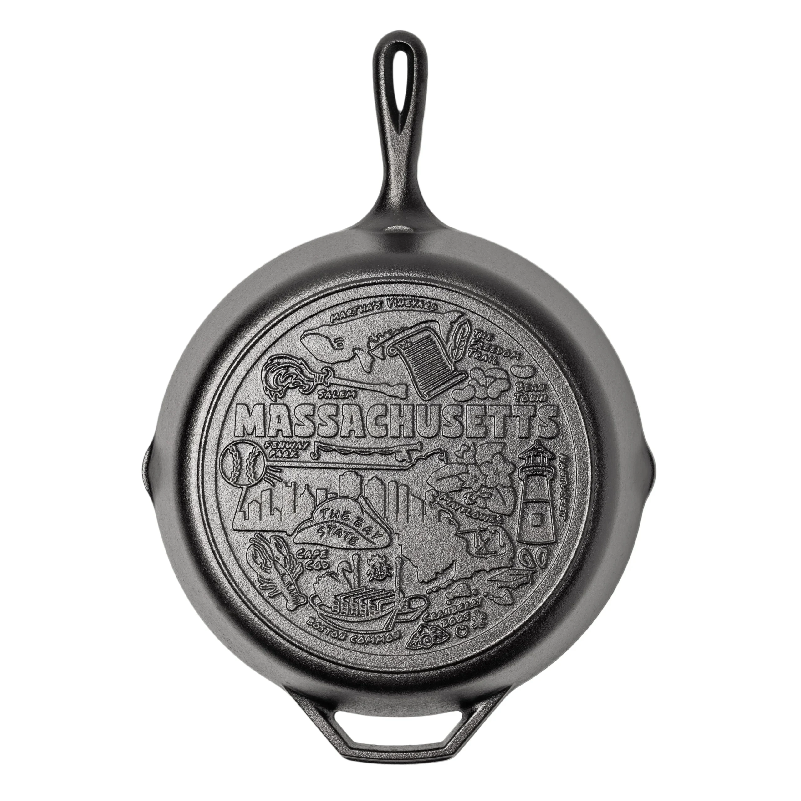 American Road Trip: 12 Inch Seasoned Cast Iron Skillet, Massachusetts