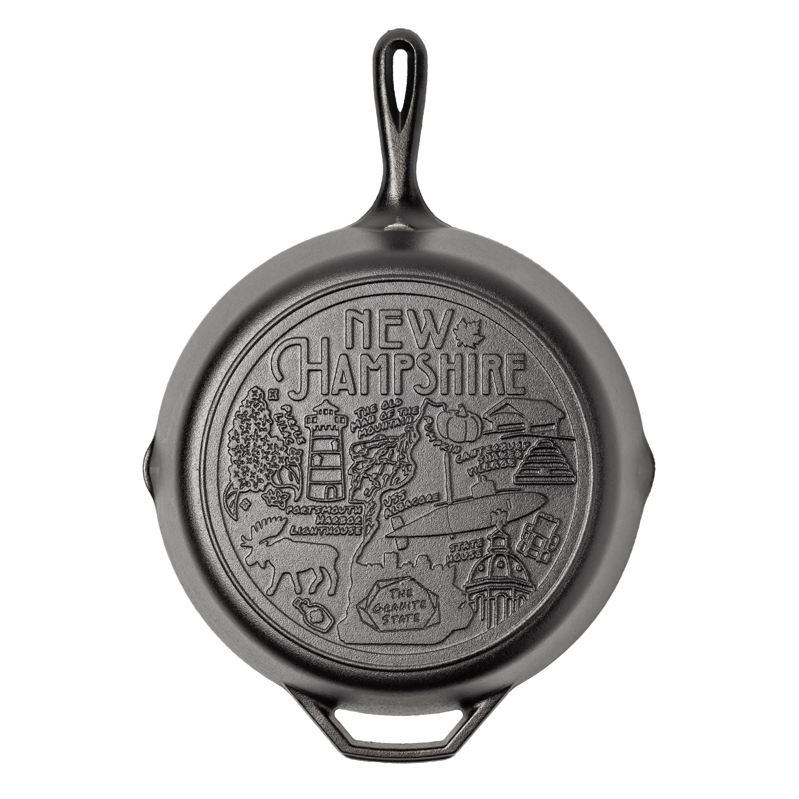 American Road Trip: 12 Inch Seasoned Cast Iron Skillet, New Hampshire - Image 6