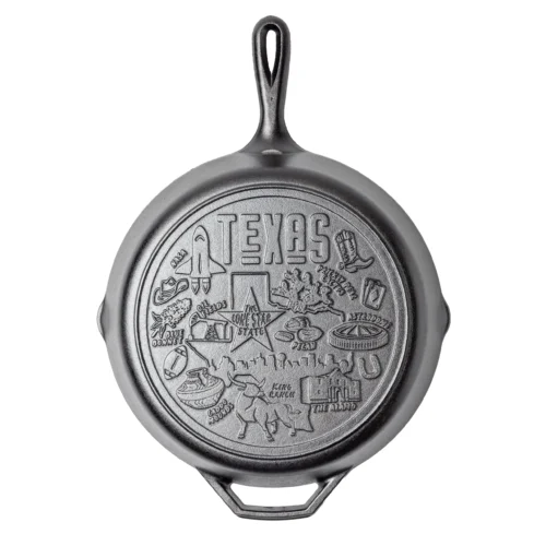 American Road Trip: 12 Inch Seasoned Cast Iron Skillet, Texas