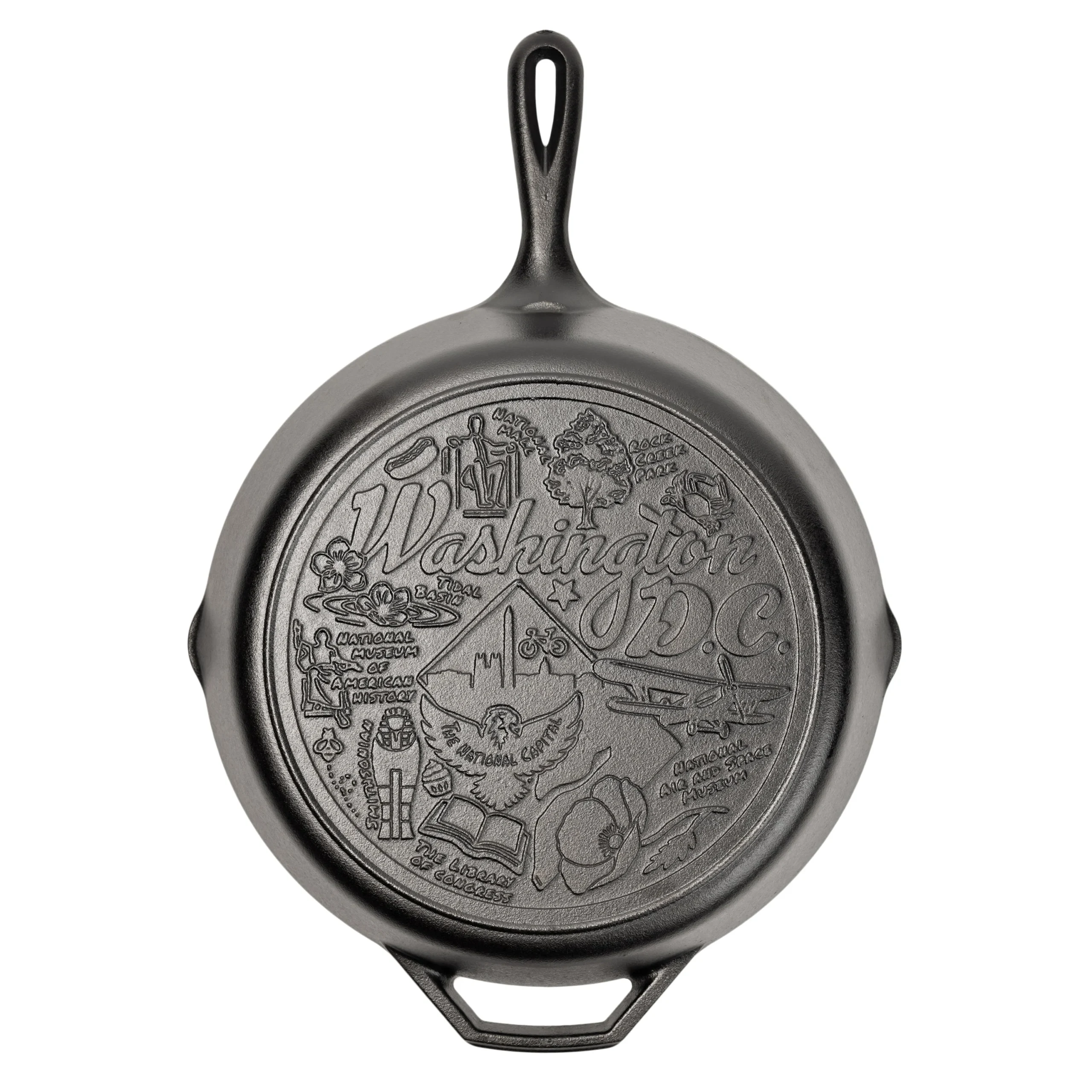 American Road Trip: 12 Inch Seasoned Cast Iron Skillet, Washington, D.C. - Image 6