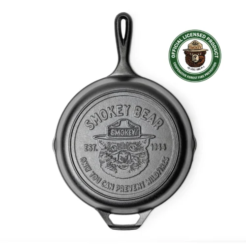 Alternative view of 10.25 Inch Seasoned Cast Iron Smokey Bear® Skillet