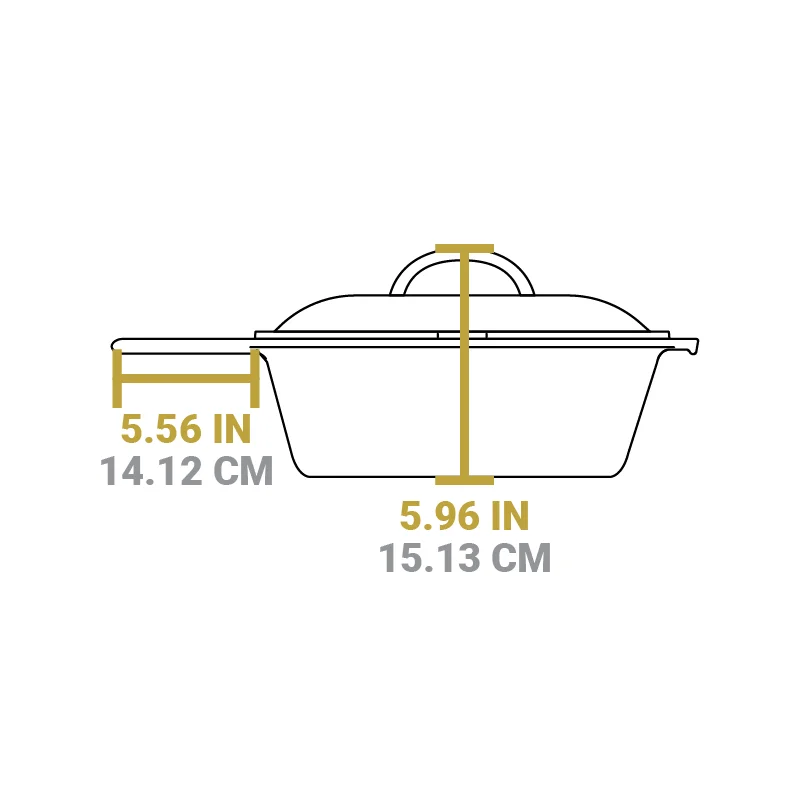 Cast Iron Covered Deep Skillet - Image 14