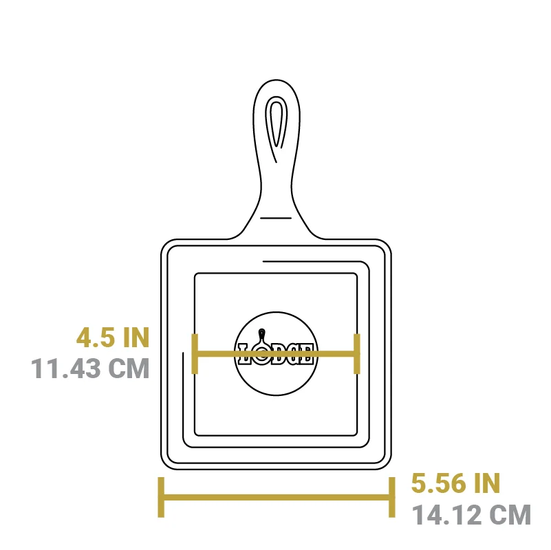 Square Cast Iron Classic Skillet - Image 14