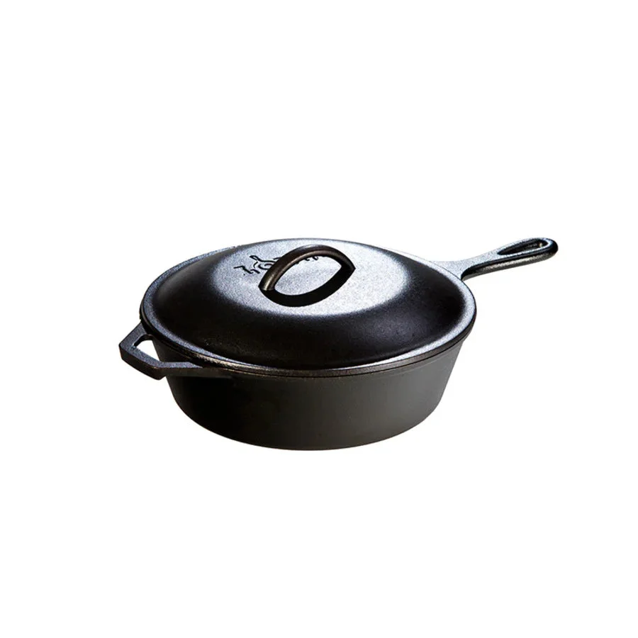 Cast Iron Covered Deep Skillet - Image 11
