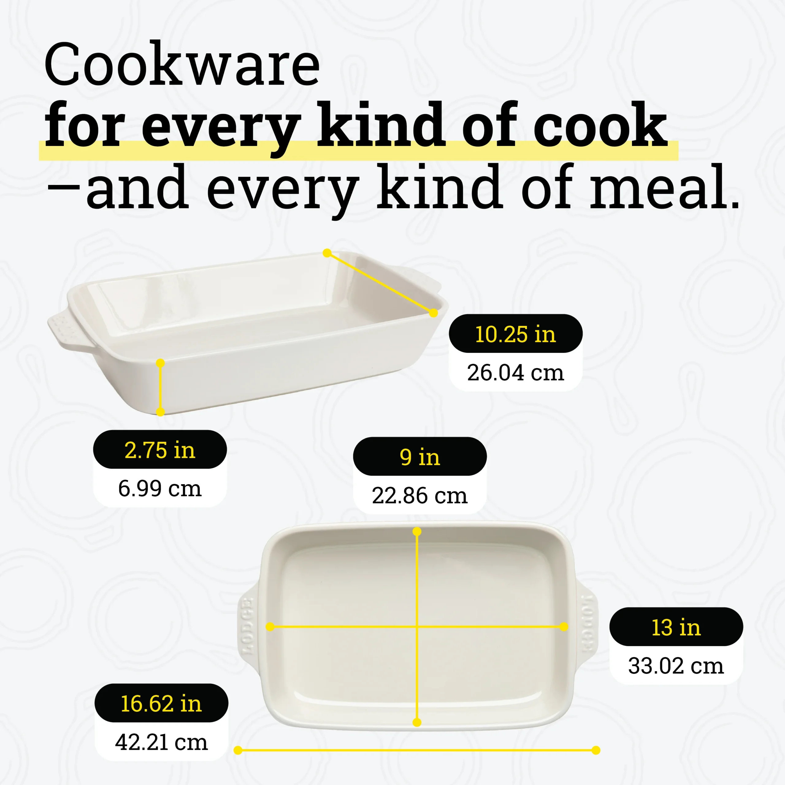 Large Stoneware Casserole Dish, 13 x 9 Inch - Image 20
