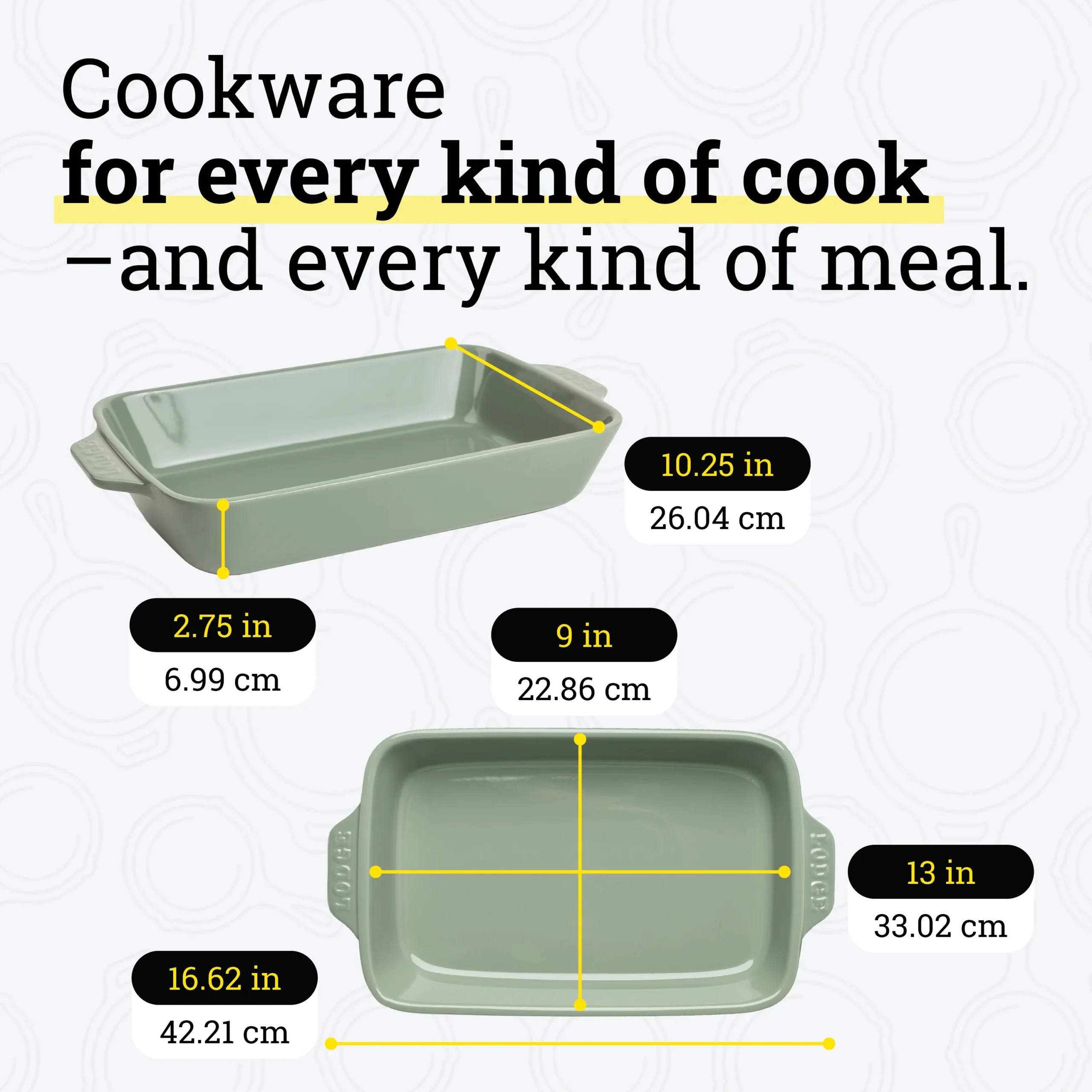 Large Stoneware Casserole Dish, 13 x 9 Inch - Image 18